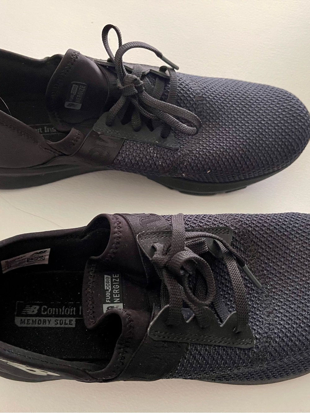 New Balance Women’s Black Knit Slip-On Sneakers